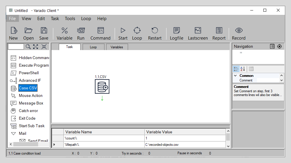 Case CSV